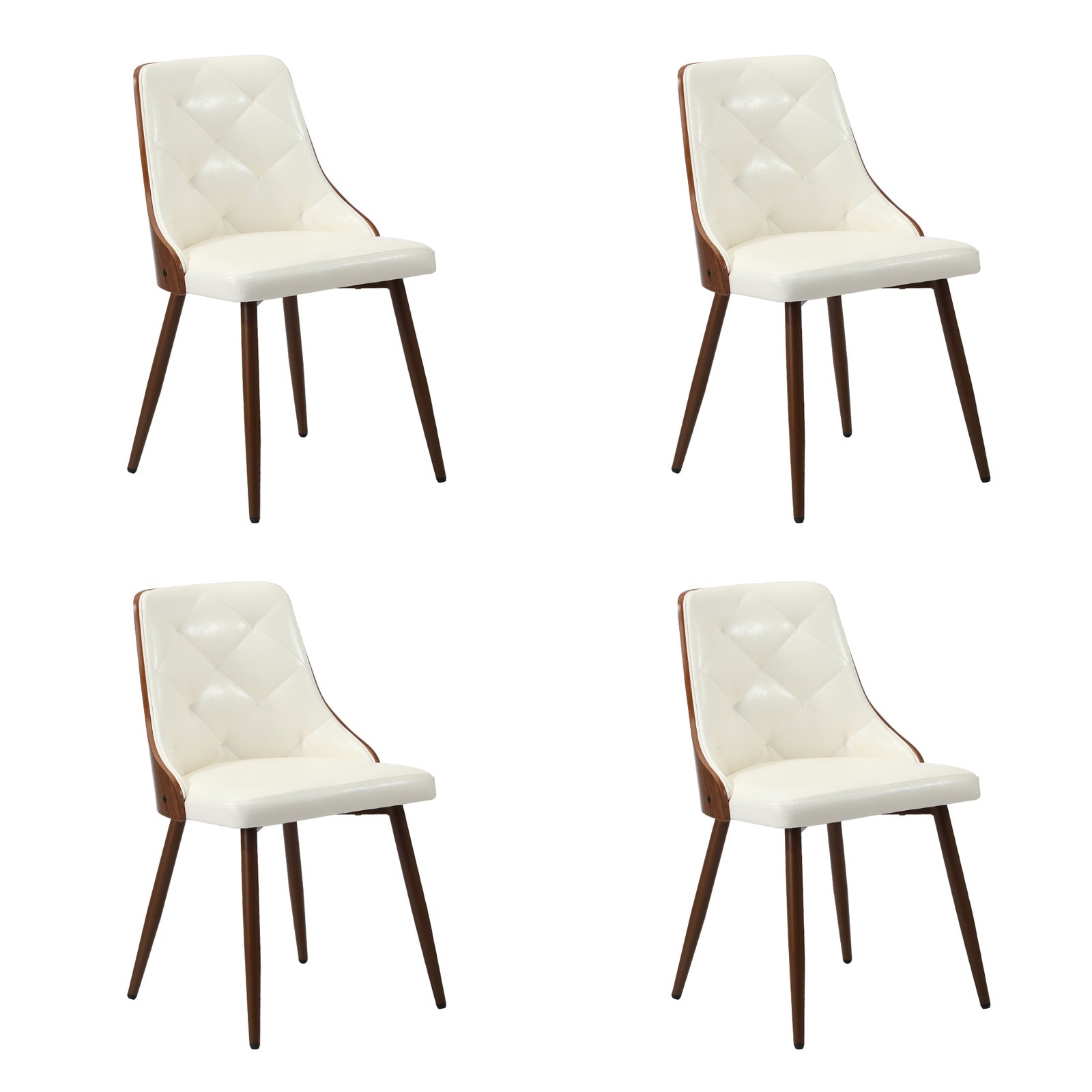 Oikiture 4-Seater Rectangular Dining Table and Chairs Wooden Kitchen Dining Set - Sunyee