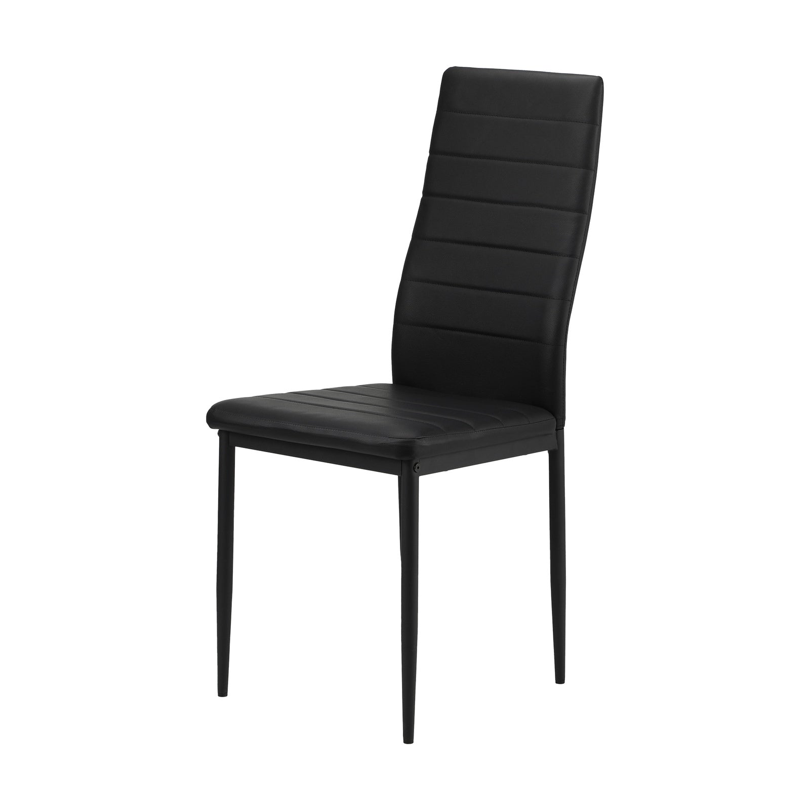 Oikiture 120cm Rectangle Dining Table with 4PCS Dining Chairs Wooden Black - Sunyee