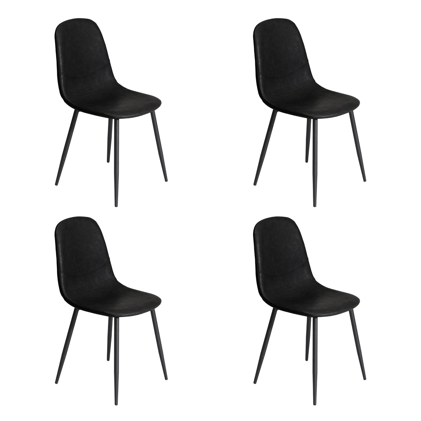 Oikiture 1.2m Rectangular Dining Table and Chairs 4-Seater Kitchen Furniture Set - Sunyee