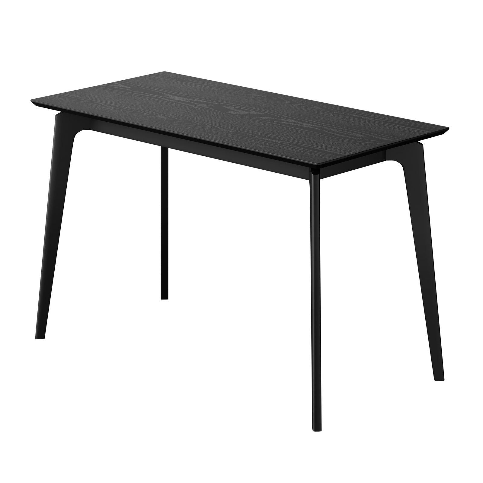 Oikiture 5PCS Dining Table Set 120cm Dining Table 4 Faux Leather Chairs