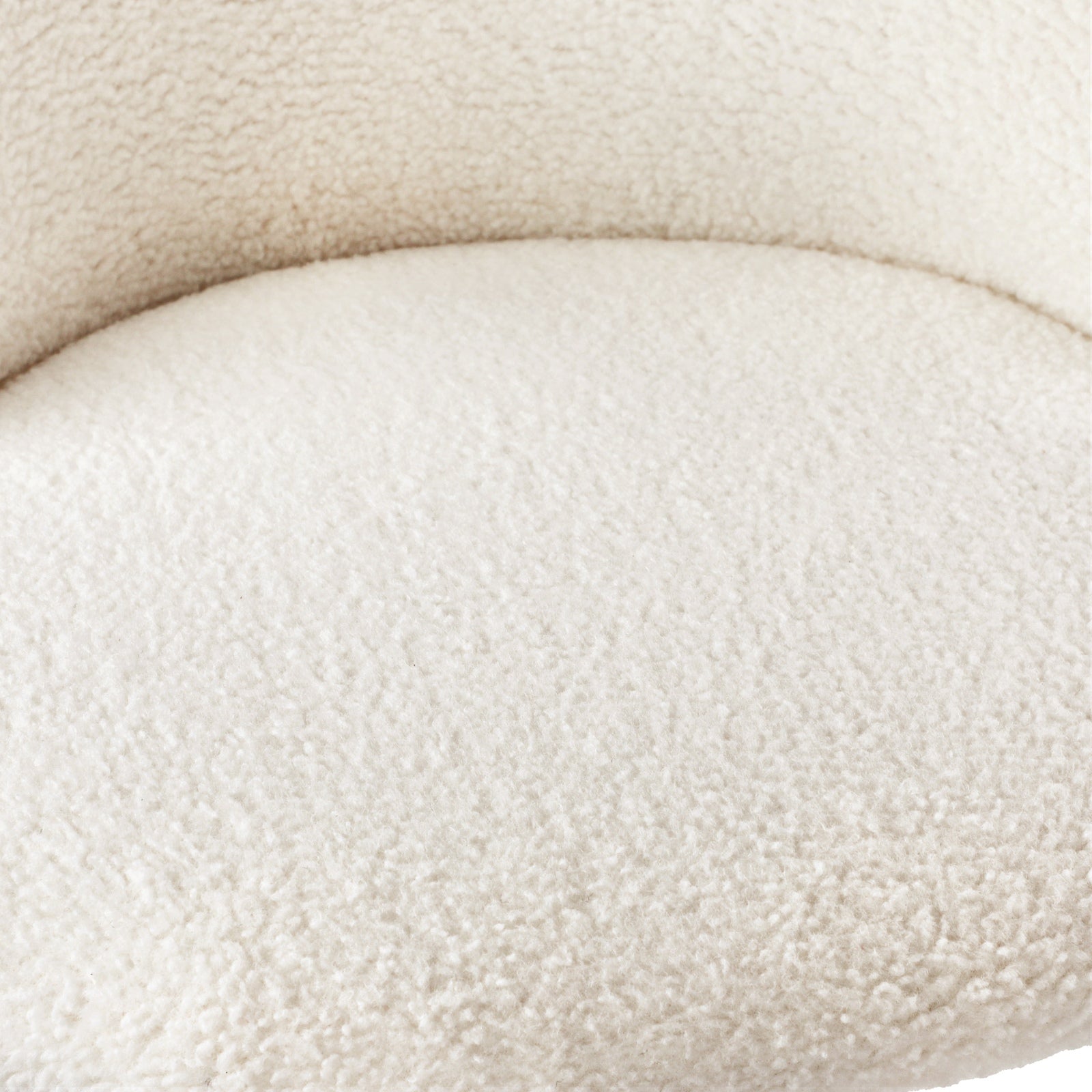 Oikiture 110cm Round Dining Table with 4PCS Dining Chairs White Sherpa - Sunyee