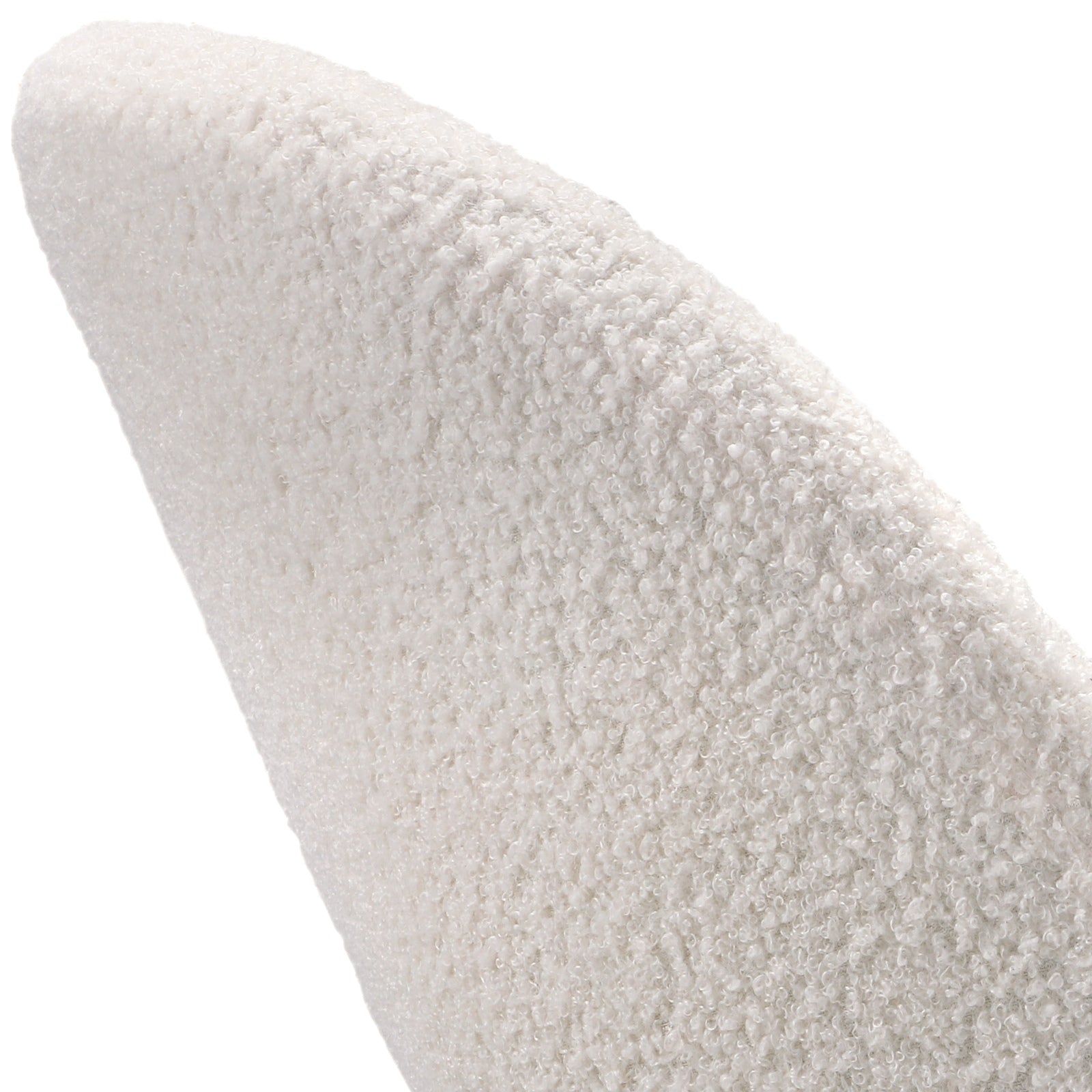 Oikiture 110cm Round Dining Table with 4PCS Dining Chairs White Sherpa - Sunyee