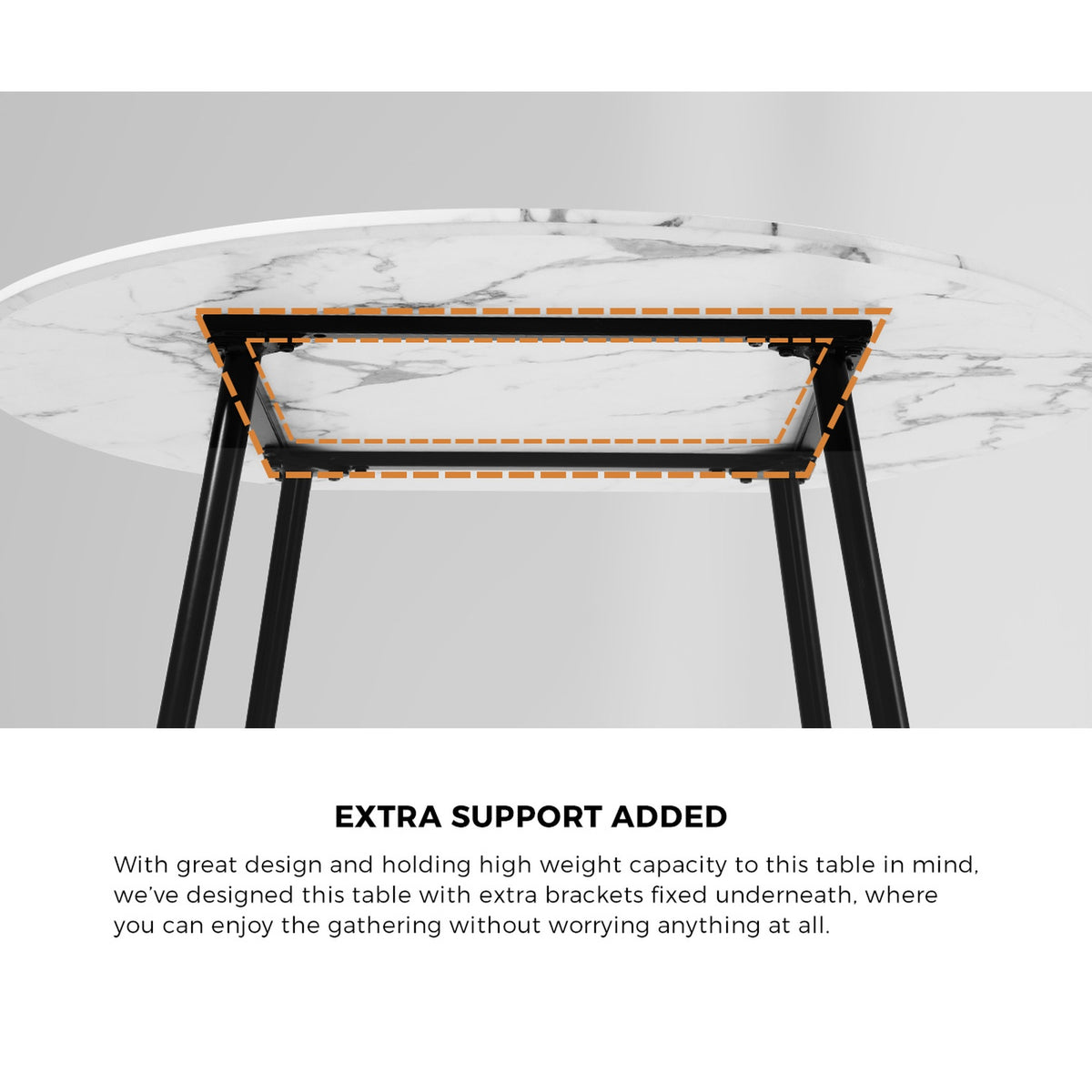 Oikiture 110cm Round Dining Table with 4x Dining Chairs Boucle White - Sunyee