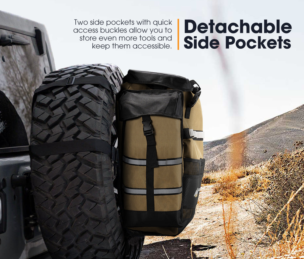 San Hima Spare Wheel Rubbish Bag 69L Dirty Gear Bag Bin Car Rear Tire Trash Bag - Sunyee