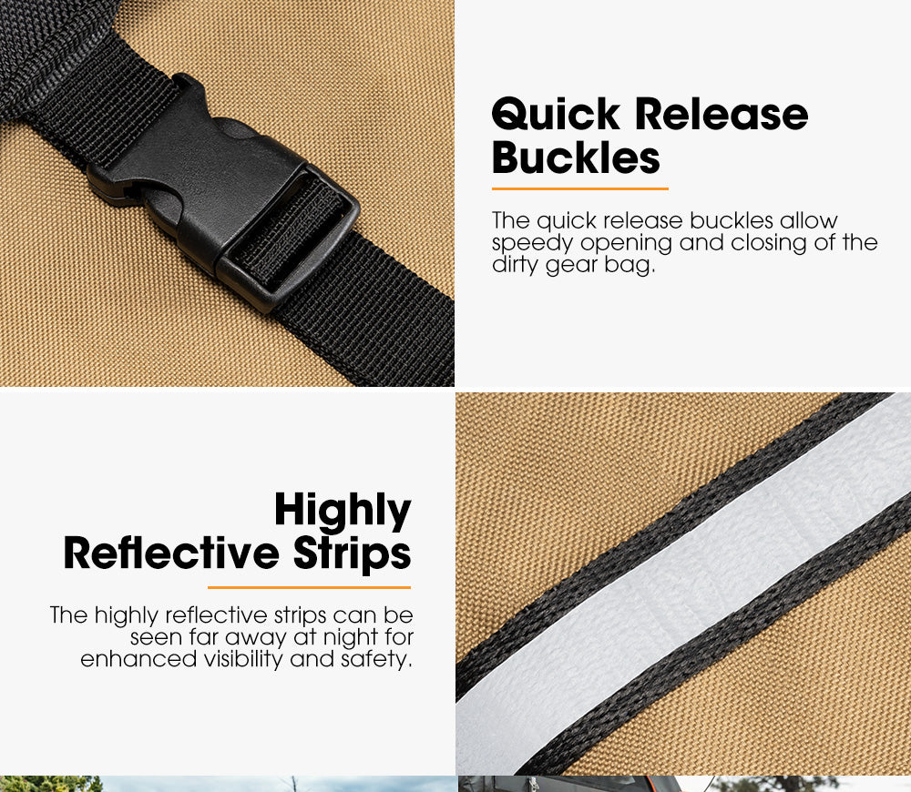 San Hima Spare Wheel Rubbish Bag 69L Dirty Gear Bag Bin Car Rear Tire Trash Bag - Sunyee