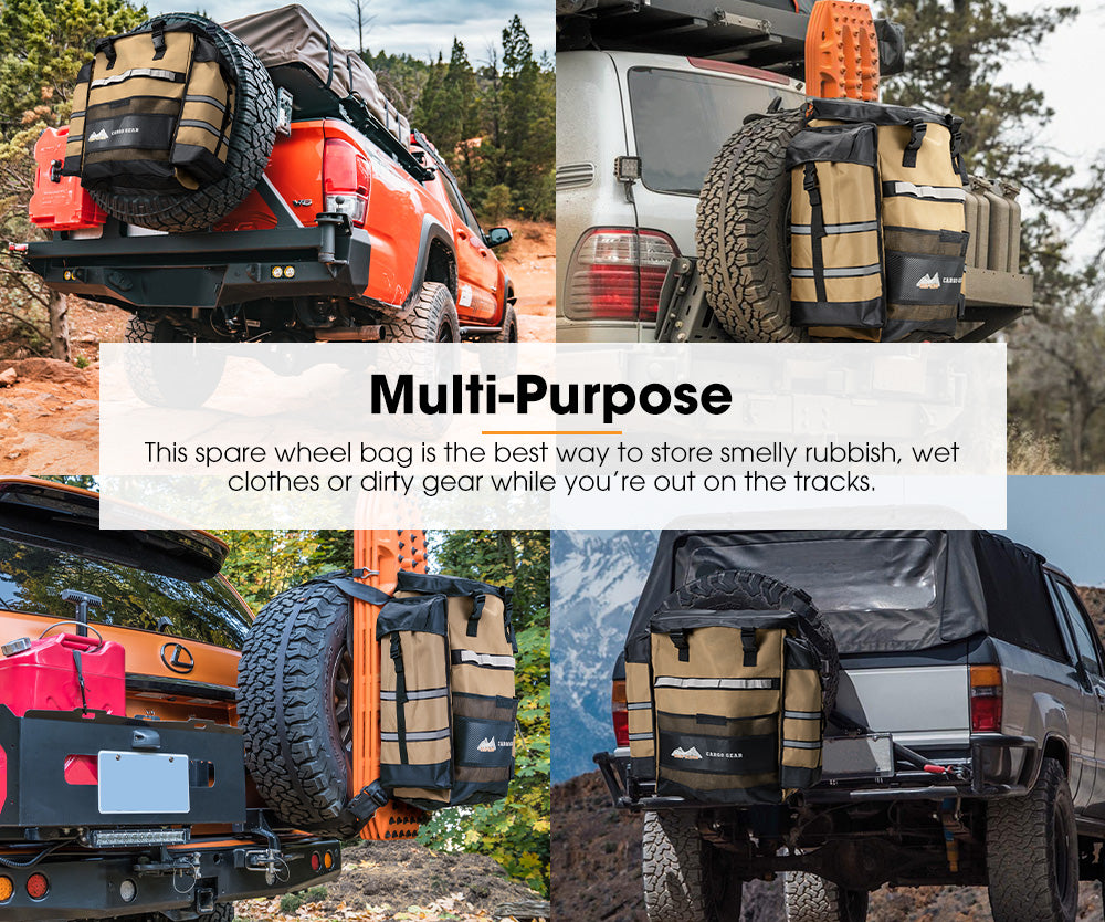 San Hima Spare Wheel Rubbish Bag 69L Dirty Gear Bag Bin Car Rear Tire Trash Bag - Sunyee