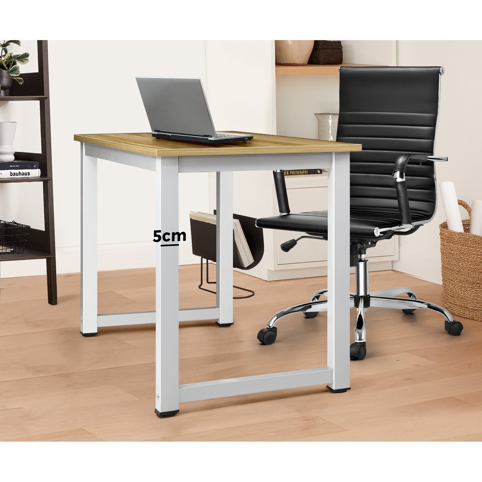 Oikiture Computer Desk Office Table Workstation Study Student PC Laptop Desks - Sunyee