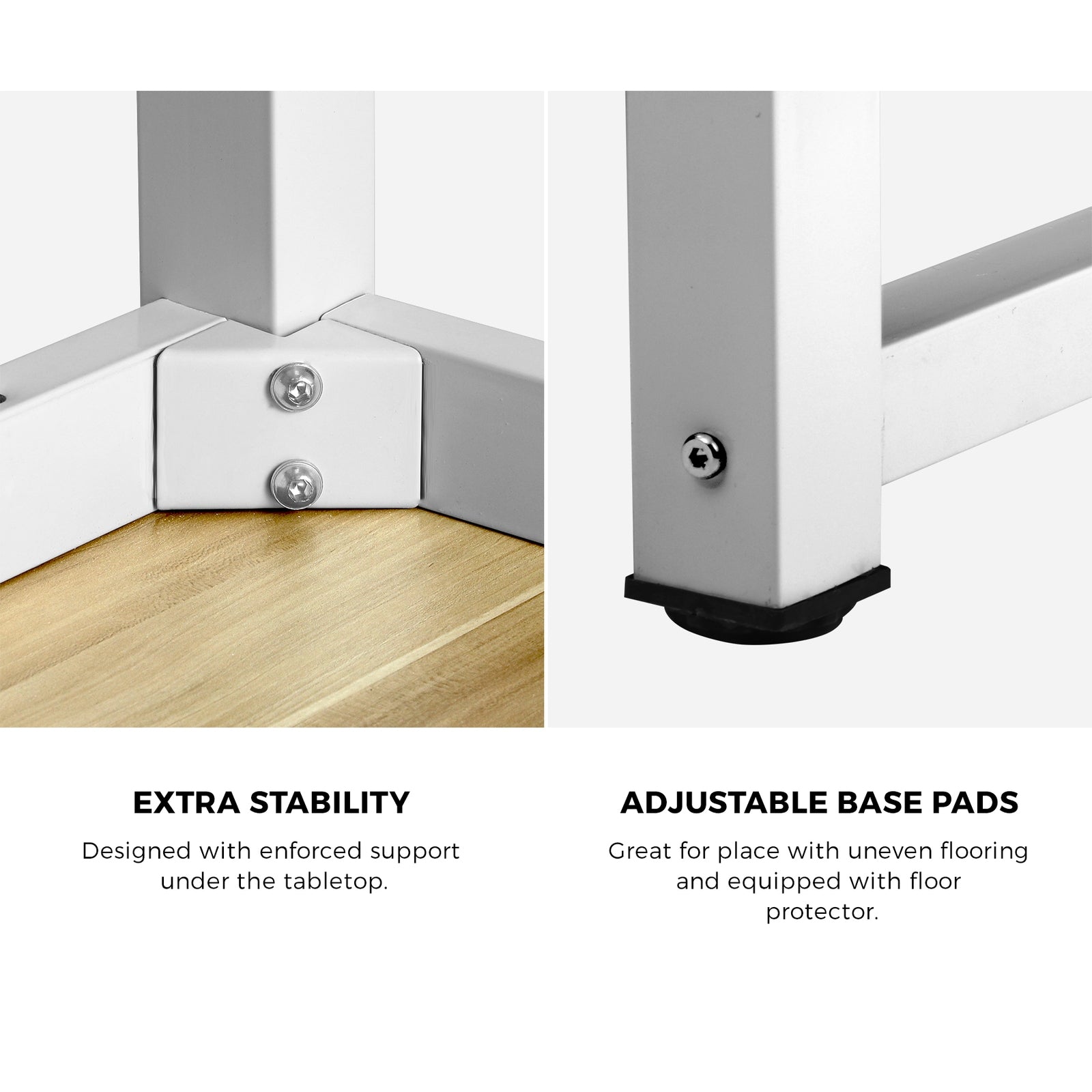 Oikiture Computer Desk Office Table Workstation Study Student PC Laptop Desks - Sunyee