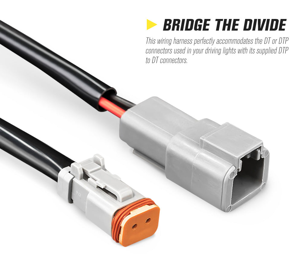 Lightfox Dual Connector Plug & Play Smart Harness High Beam Driving Wiring kit - Sunyee