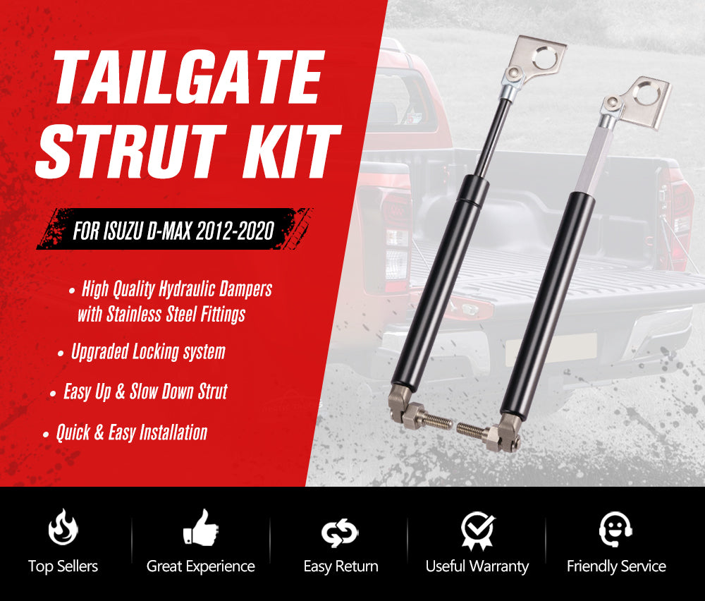 Easy Up & Slow Down Tailgate Strut Kit for ISUZU D-MAX 2012-2020 Tailgate Assistant - Sunyee