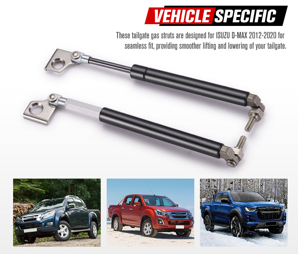 Easy Up & Slow Down Tailgate Strut Kit for ISUZU D-MAX 2012-2020 Tailgate Assistant - Sunyee