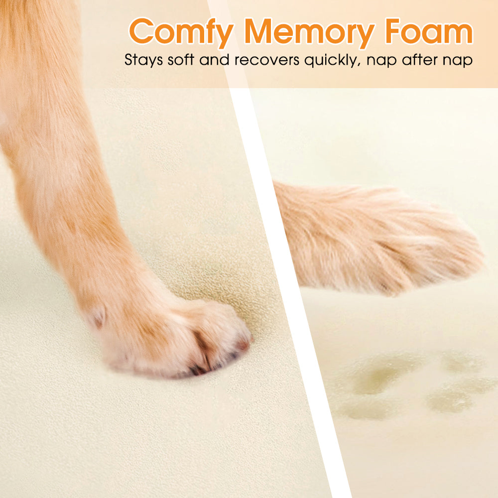 Petzly Dog Bed Memory Foam Calming Bed Orthopedic Pet Sofa Washable M/L/XL/XXL - Sunyee