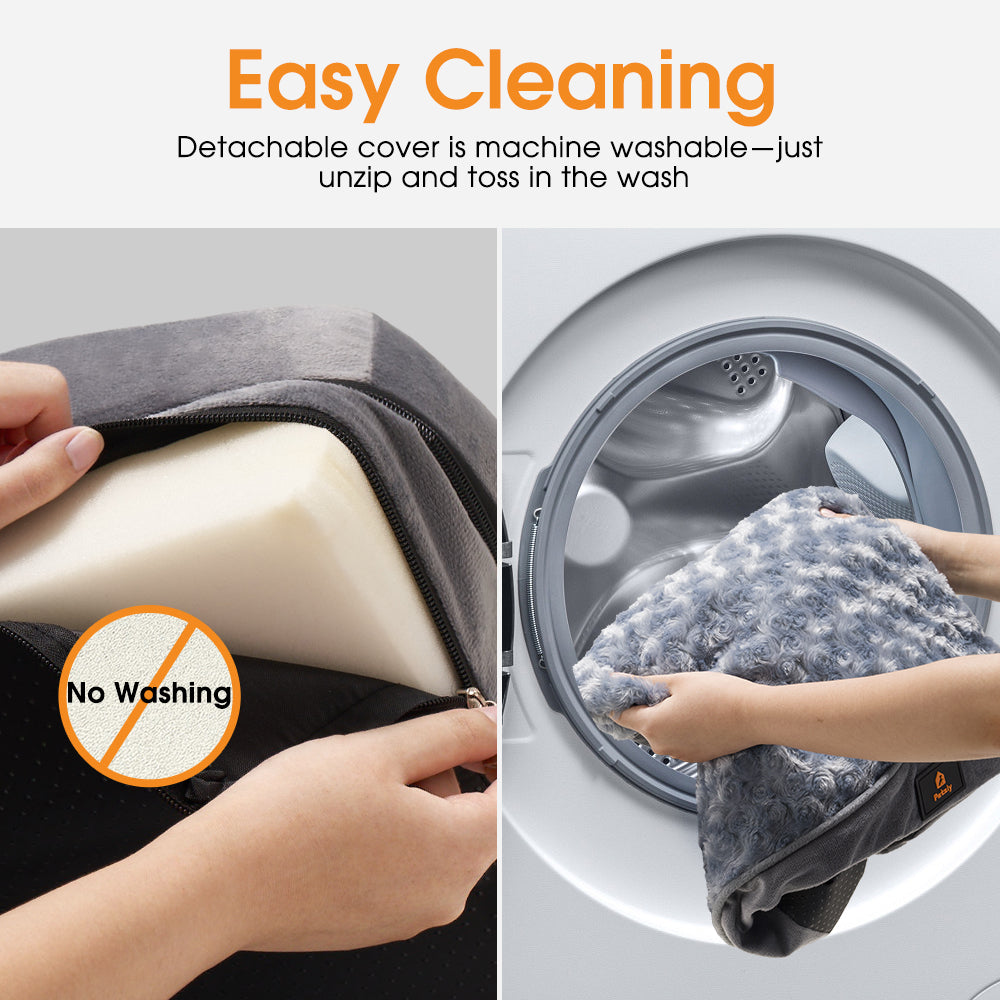 Petzly Dog Bed Memory Foam Calming Bed Orthopedic Pet Sofa Washable M/L/XL/XXL - Sunyee