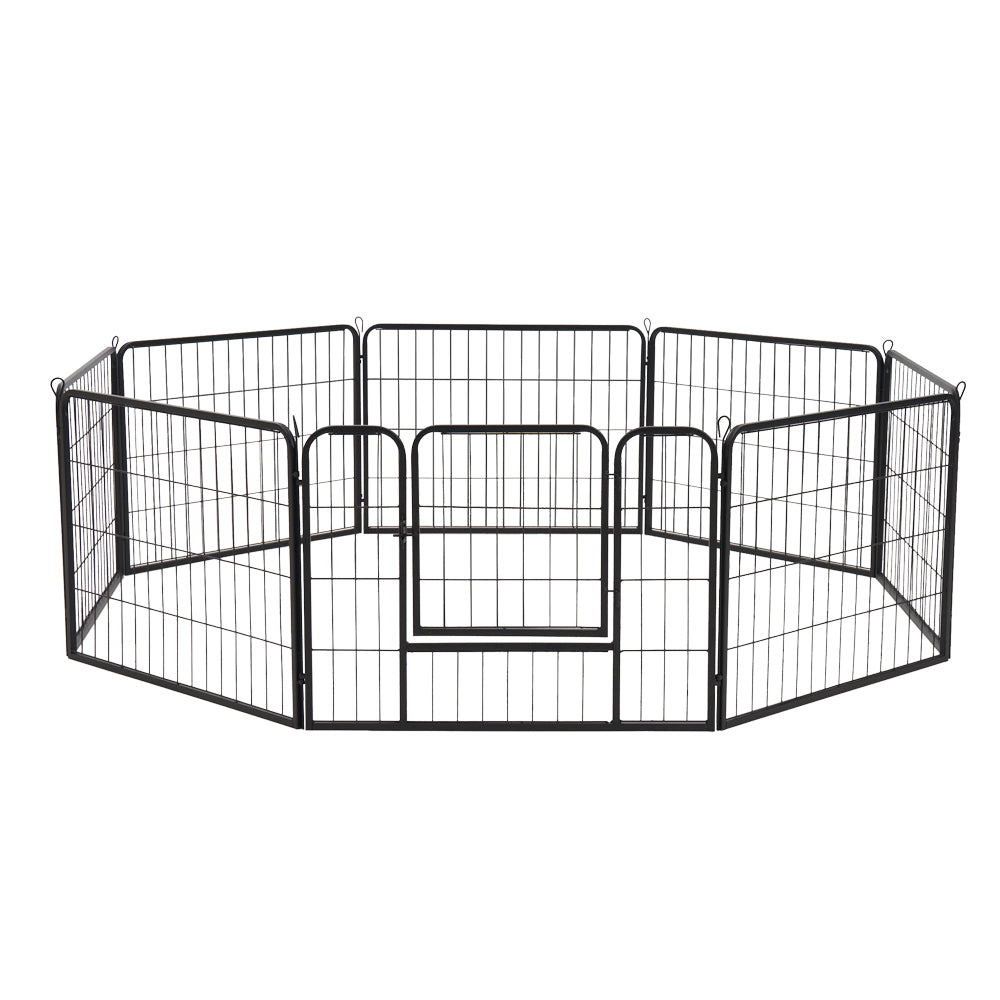 Petzly Dog 8 Panel Playpen Puppy Exercise Cage Pet Cage Enclosure - Sunyee