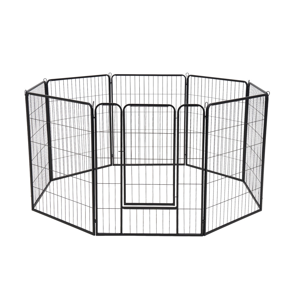 Petzly Dog 8 Panel Playpen Puppy Exercise Cage Pet Cage Enclosure - Sunyee