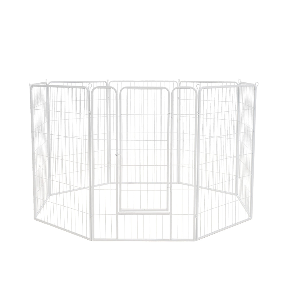 Petzly Dog 8 Panel Playpen Puppy Exercise Cage Pet Cage Enclosure - Sunyee