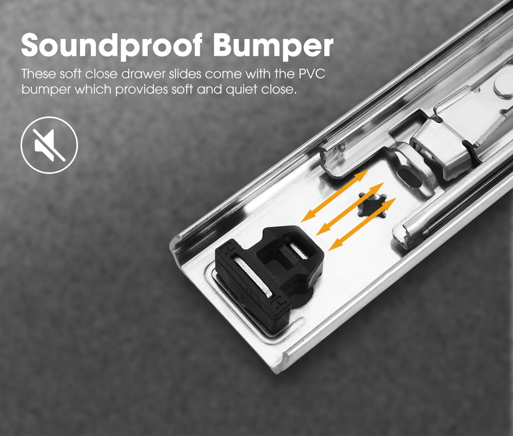 125kg Locking Drawer Slides / Runners 350mm 4wd Trailer Fridge Draw - Sunyee