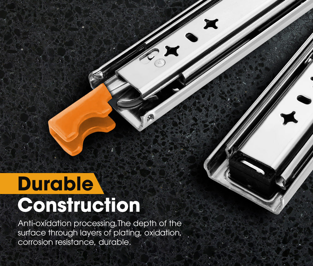 125kg Locking Drawer Slides / Runners 711mm 4wd Trailer Fridge Draw - Sunyee