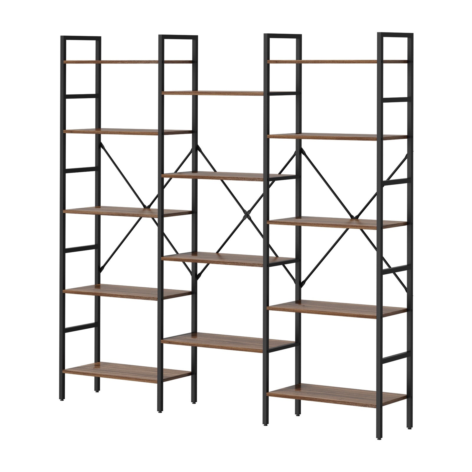 Oikiture 14 Tier Display Shelf Stand Bookshelf Metal Storage Industrial 1.76m - Sunyee