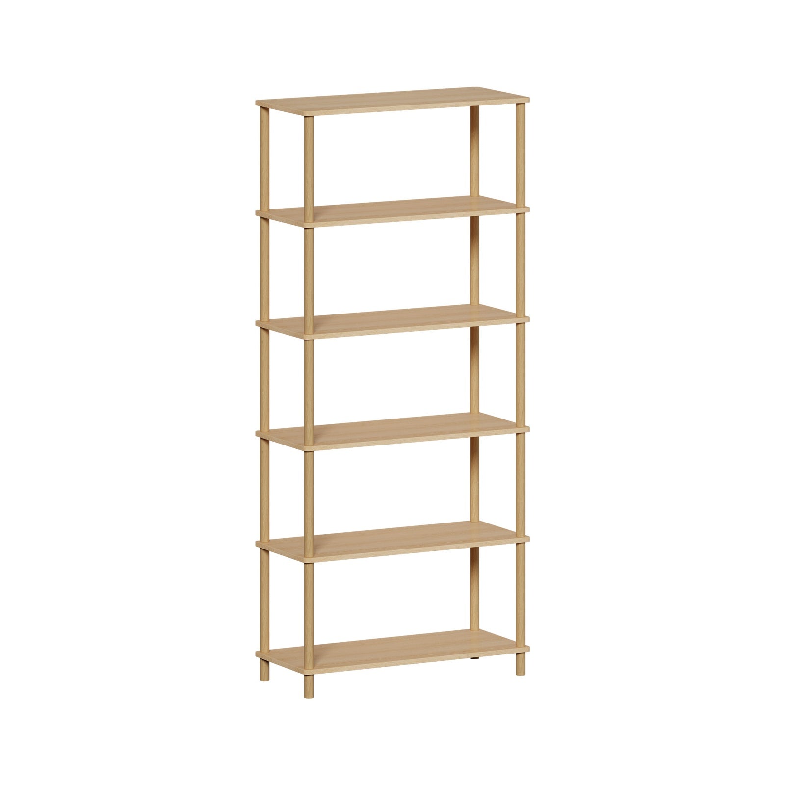 Oikiture Bookshelf 5 Tier Display Shelf Storage Shelves Stand Rack Bookcase
