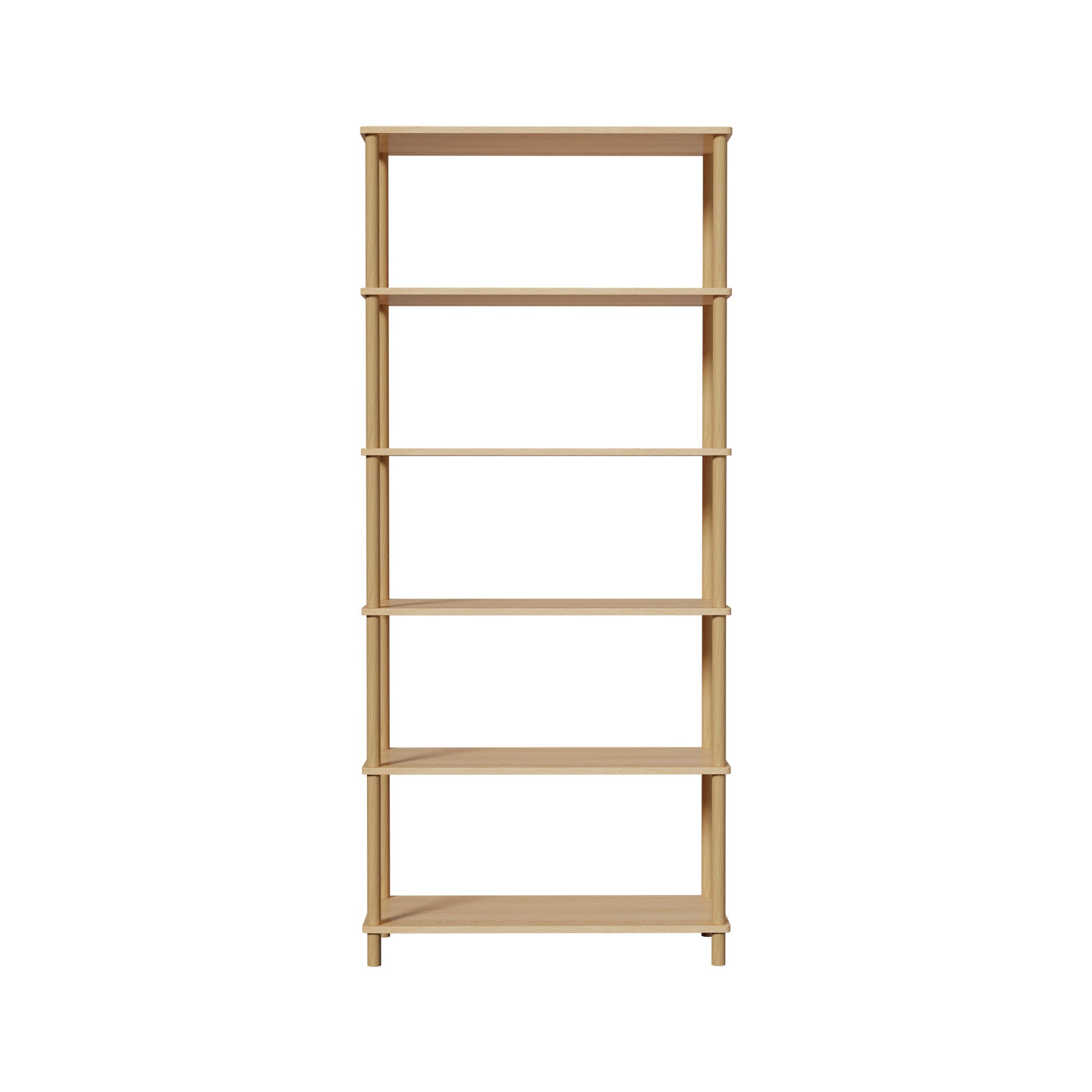 Oikiture Bookshelf 5 Tier Display Shelf Storage Shelves Stand Rack Natural - Sunyee