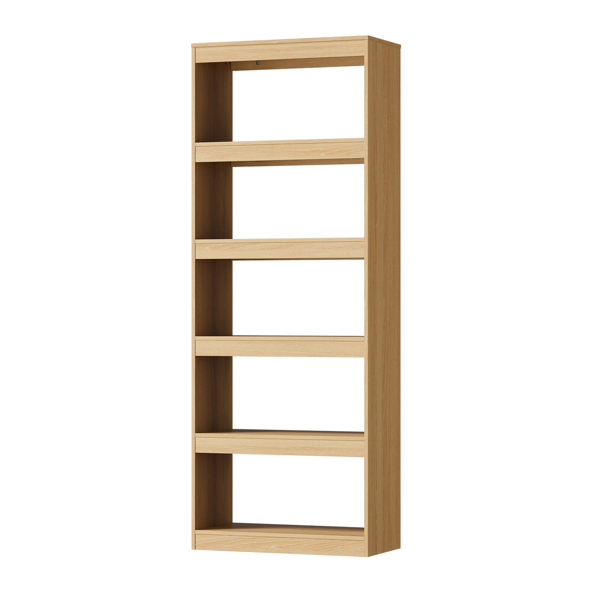 Oikiture 5 Tier Bookshelf Bookcase Display Shelf Open Storage Cabinet