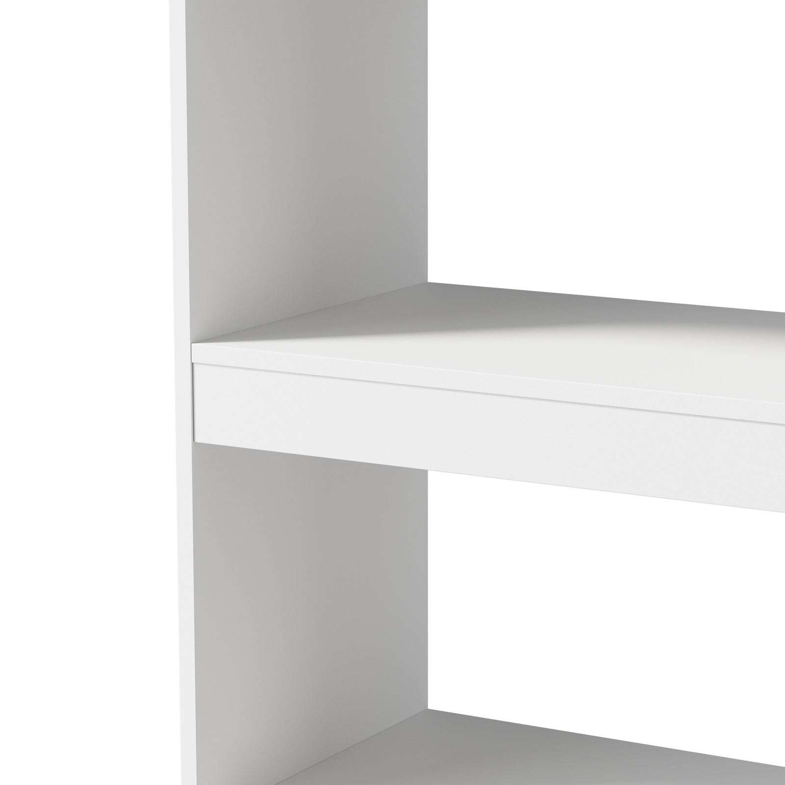 Oikiture 5 Tier Bookshelf Bookcase Display Shelf Open Storage Cabinet White
