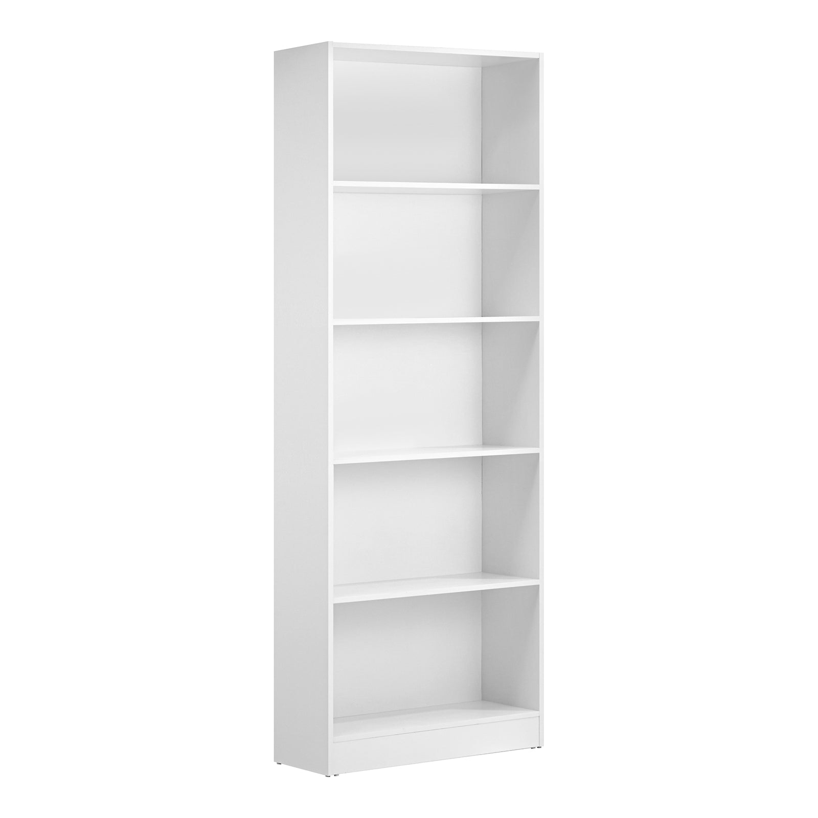 Oikiture Bookshelf Bookcase Display shelves 5-Tier Storage Stand Rack White - Sunyee