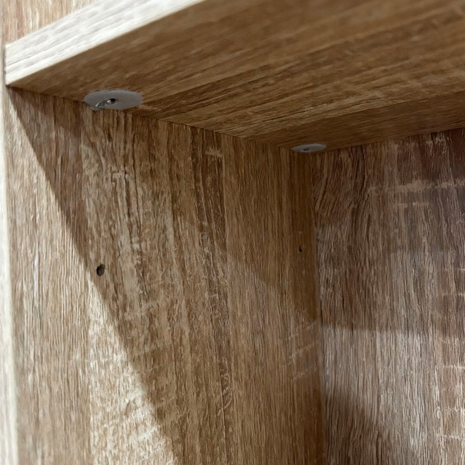 Oikiture Bookshelf Display Shelf CD DVD Storage Media Rack Bookcase Natural - Sunyee