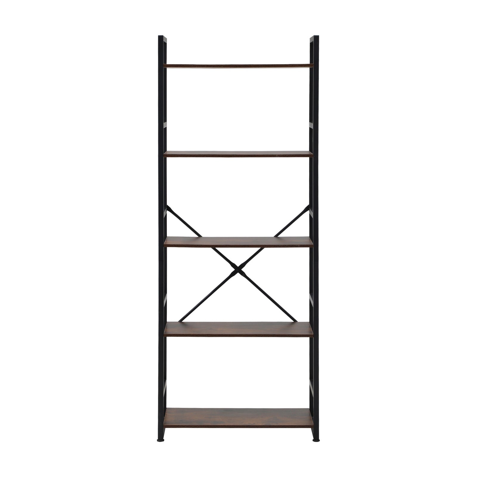 Oikiture Display Shelf 5-Tier Shelves Bookshelf Storage Bookcase Stand Rack 60CM - Sunyee