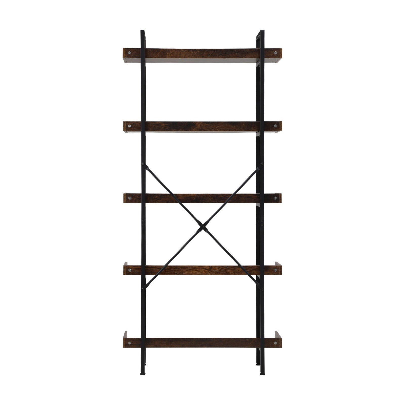 Oikiture Display Shelf 5-Tier Bookshelf Shelves Storage Bookcase Stand Rack 80CM - Sunyee