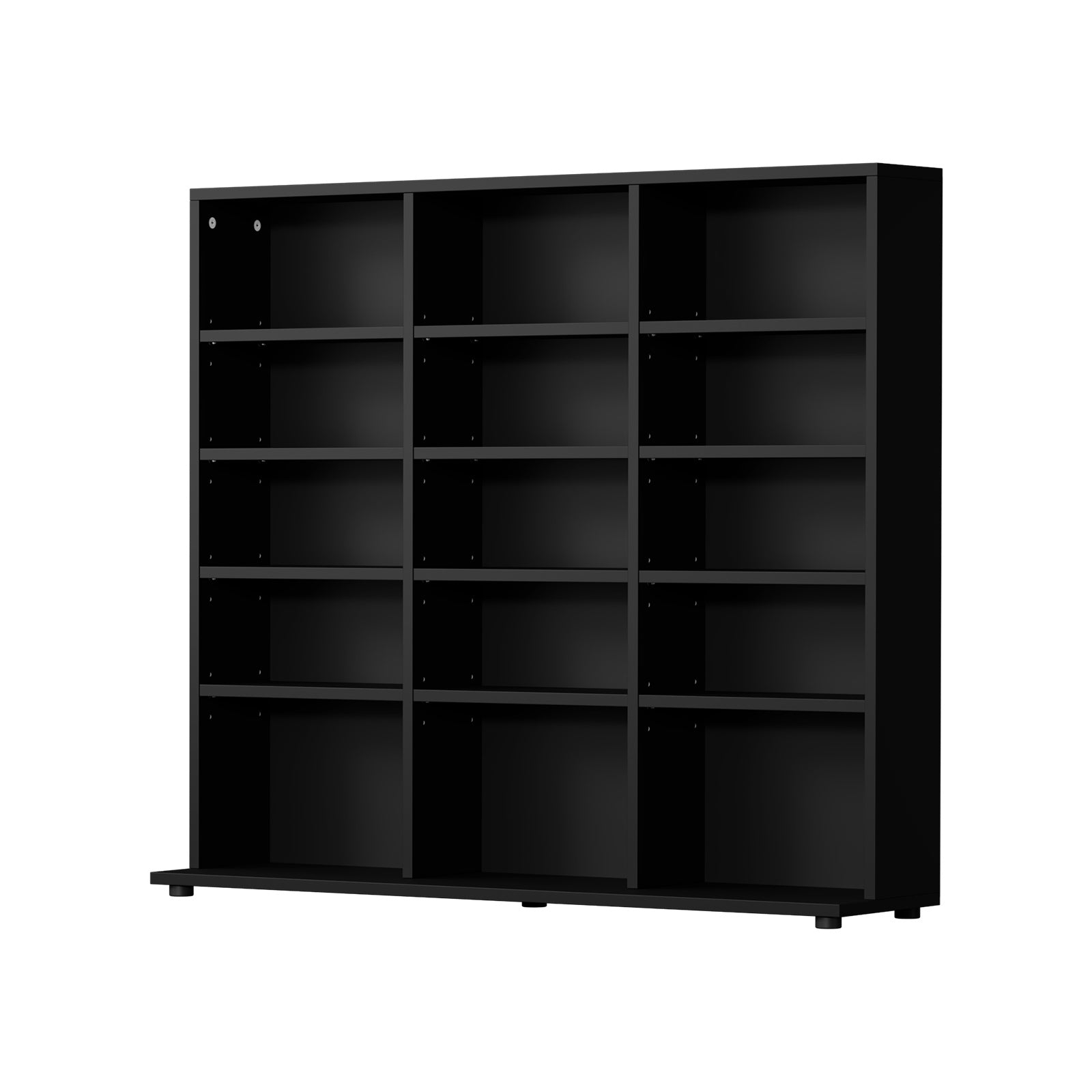 Oikiture Bookshelf Display Shelf Unit Bookcase CD Media Storage Rack Black - Sunyee