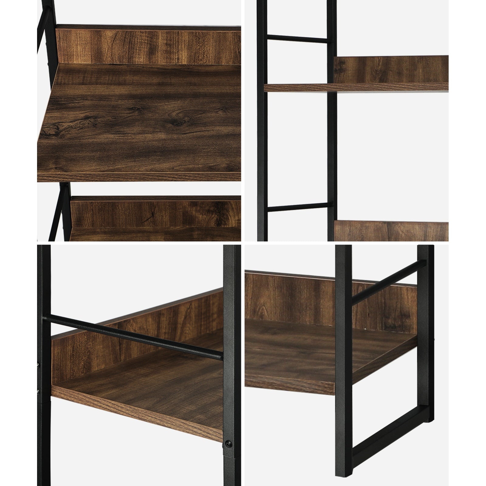 Oikiture Display Shelves Bookshelf Bookcase Shelf Storage Industrial Furniture - Sunyee