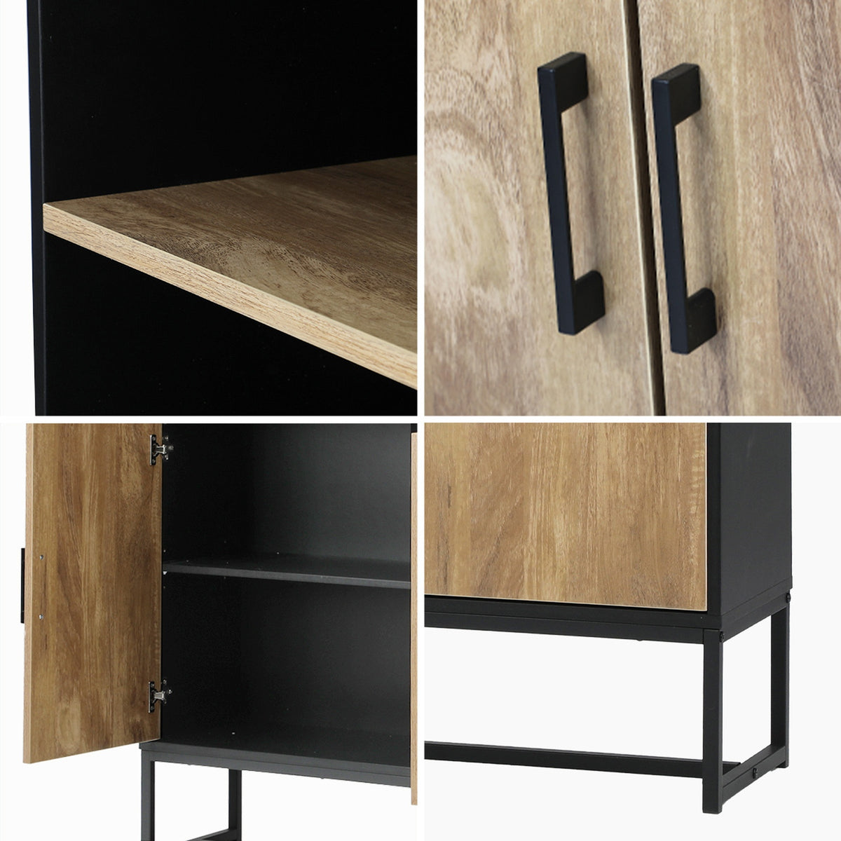 Oikiture Display Shelf 5-Tier Storage Shelves Bookshelf Bookcase Cupboard - Sunyee