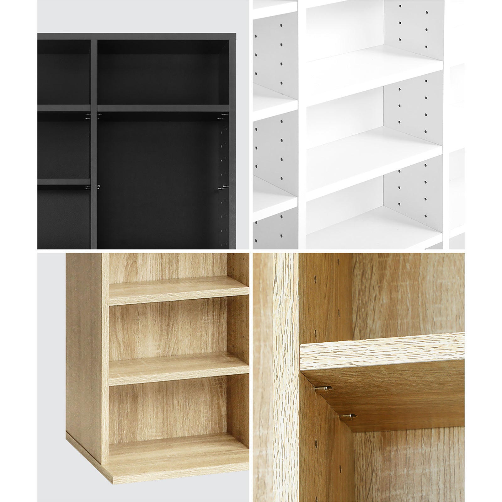 Oikiture Display Shelf Bookshelf CD DVD Storage Media Stand Rack Bookcase - Sunyee