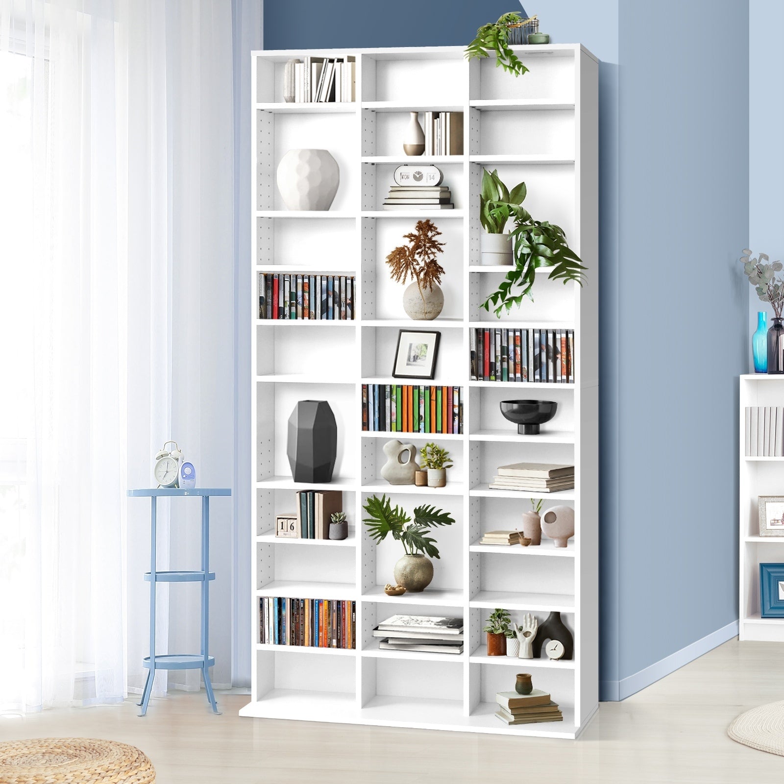 Oikiture Bookshelf Display shelves Unit Bookcase Book Cube Storage Stand Rack - Sunyee