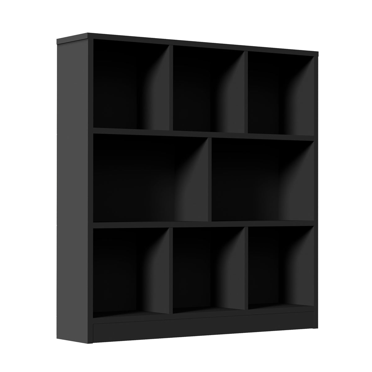 Oikiture Bookshelf Bookcase Display Shelves Unit Storage Organizer Stand Black - Sunyee