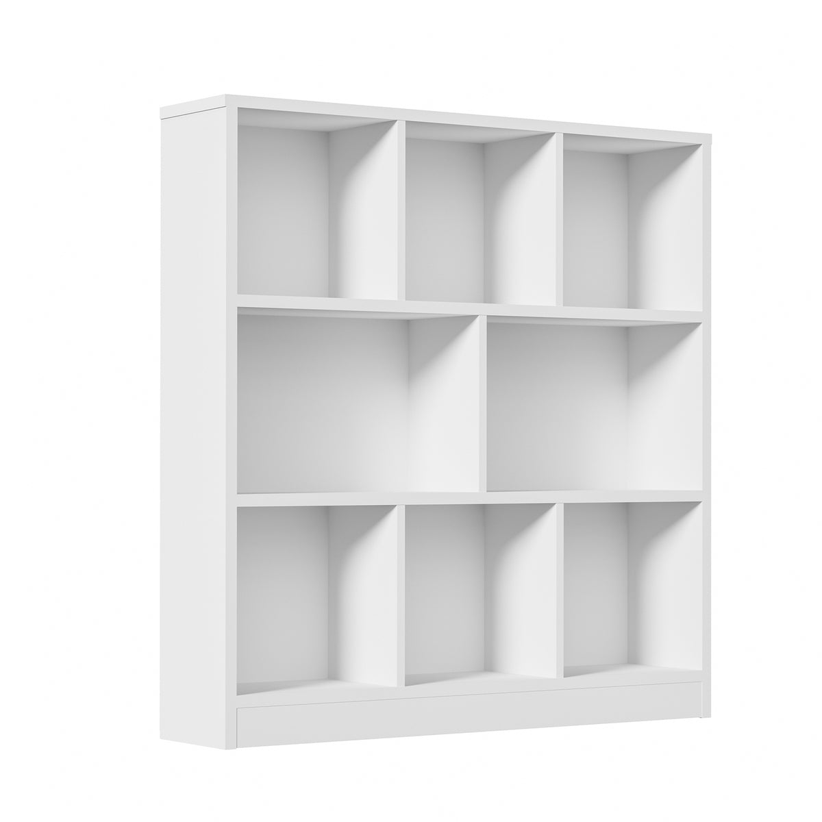 Oikiture Bookshelf Bookcase Display Shelves Unit Storage Organizer Stand White - Sunyee