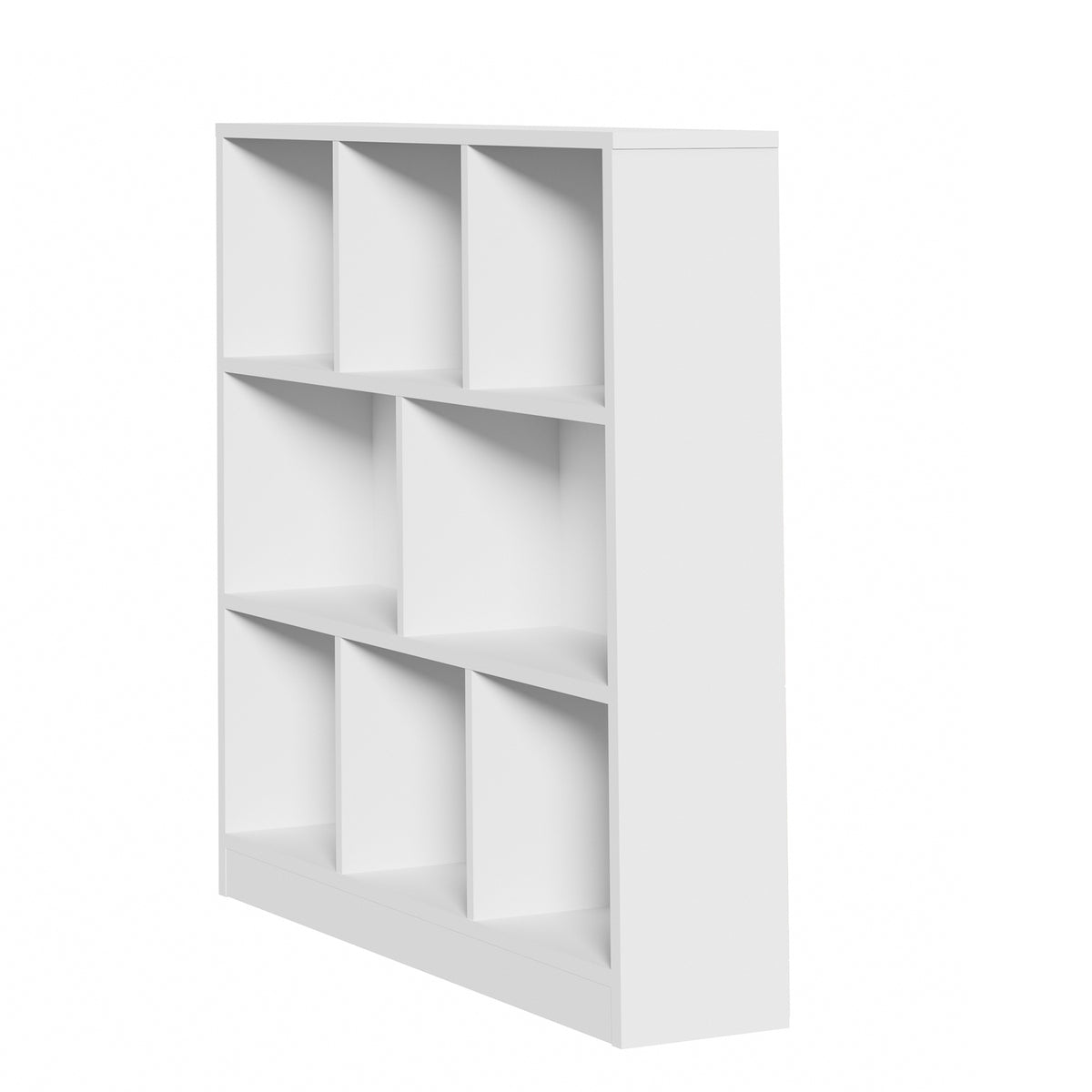 Oikiture Bookshelf Bookcase Display Shelves Unit Storage Organizer Stand White - Sunyee