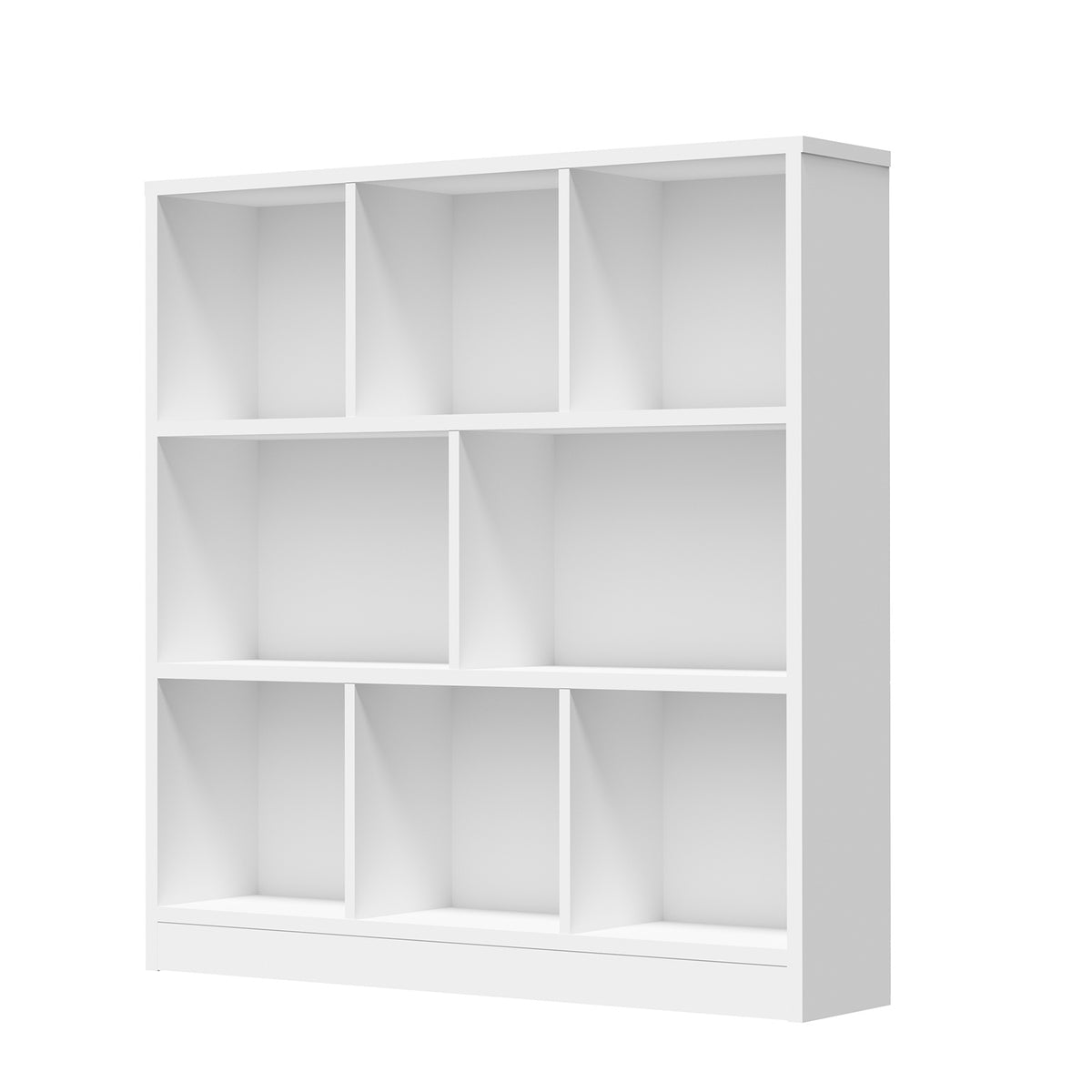 Oikiture Bookshelf Bookcase Display Shelves Unit Storage Organizer Stand White - Sunyee
