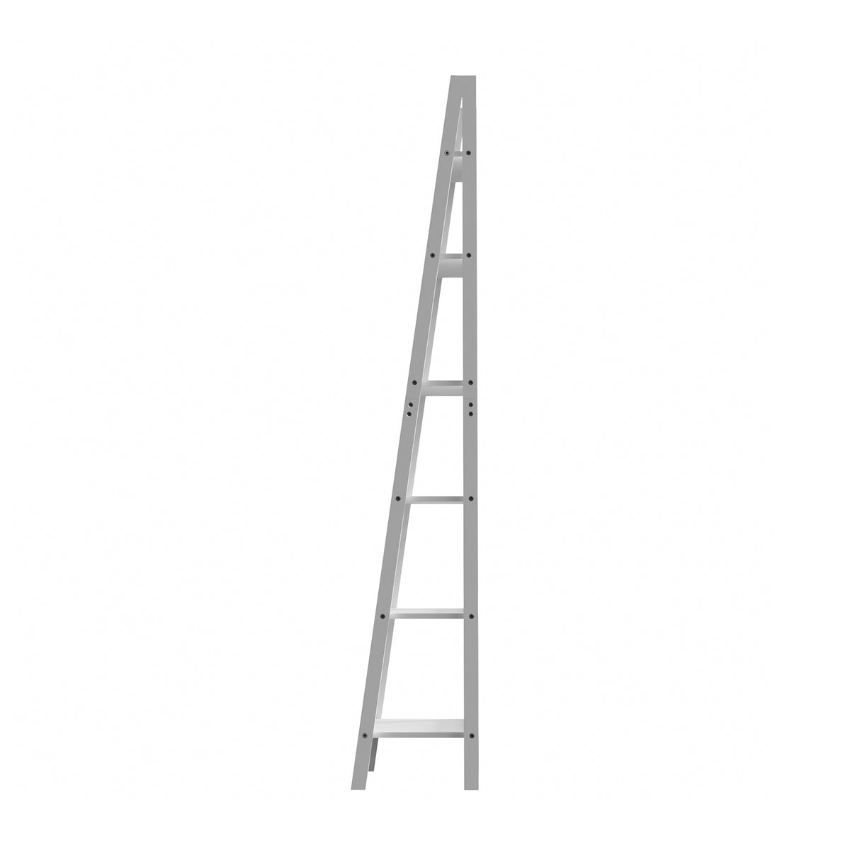 Oikiture Bookshelf 6 Tier Corner Ladder Shelf Home Storage Display Rack White - Sunyee
