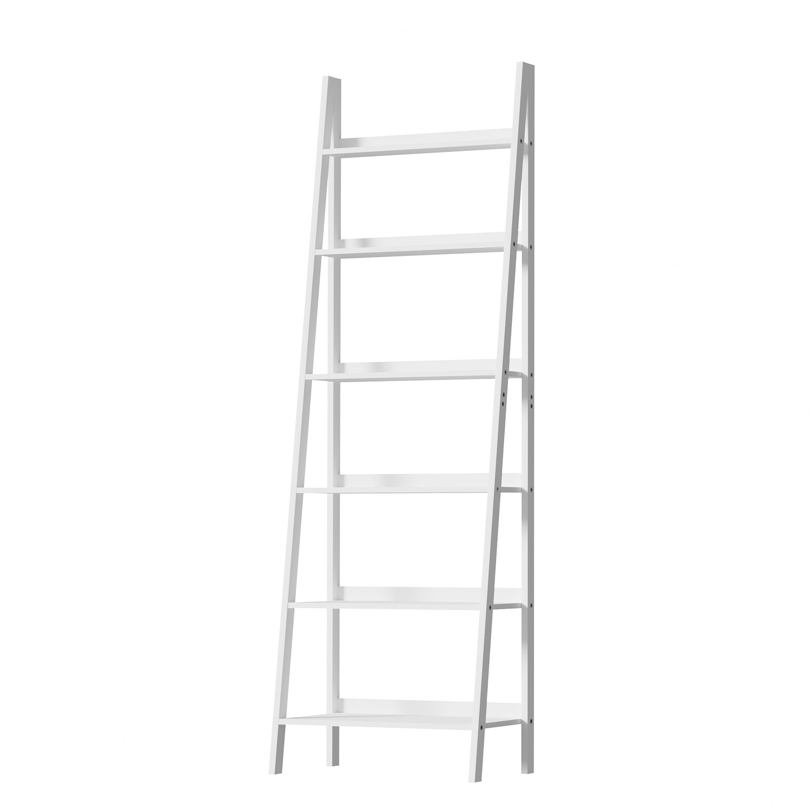 Oikiture Corner Ladder Shelf 6 Tier Bookcase Display Storage Plant Stand Rack - Sunyee