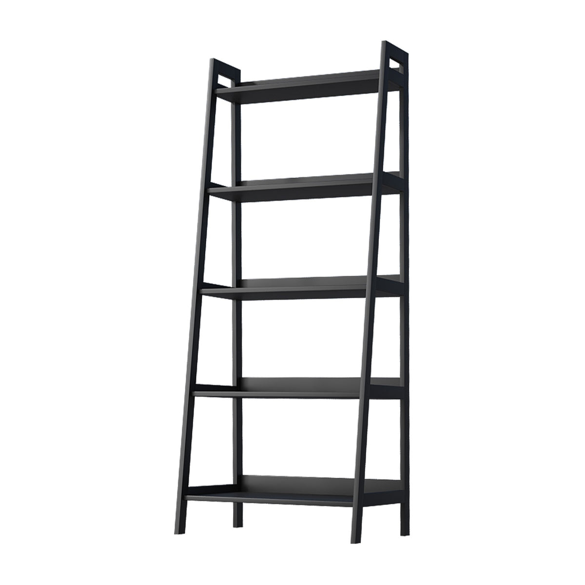 Oikiture Bookshelf 5 Tier Corner Ladder Shelf Home Storage Display Rack