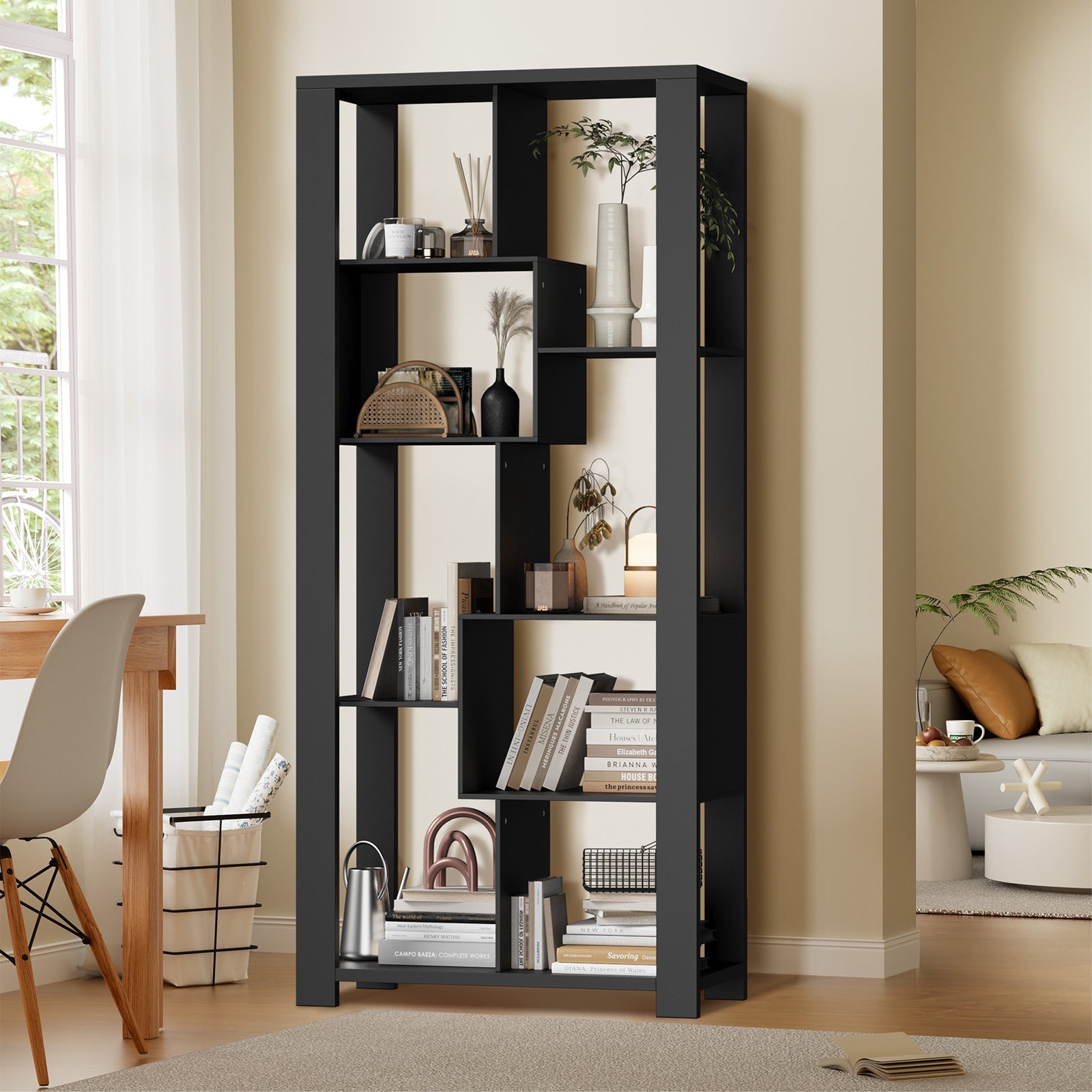 Oikiture Bookshelf Display shelves Unit Bookcase Book Cube Storage Stand Rack