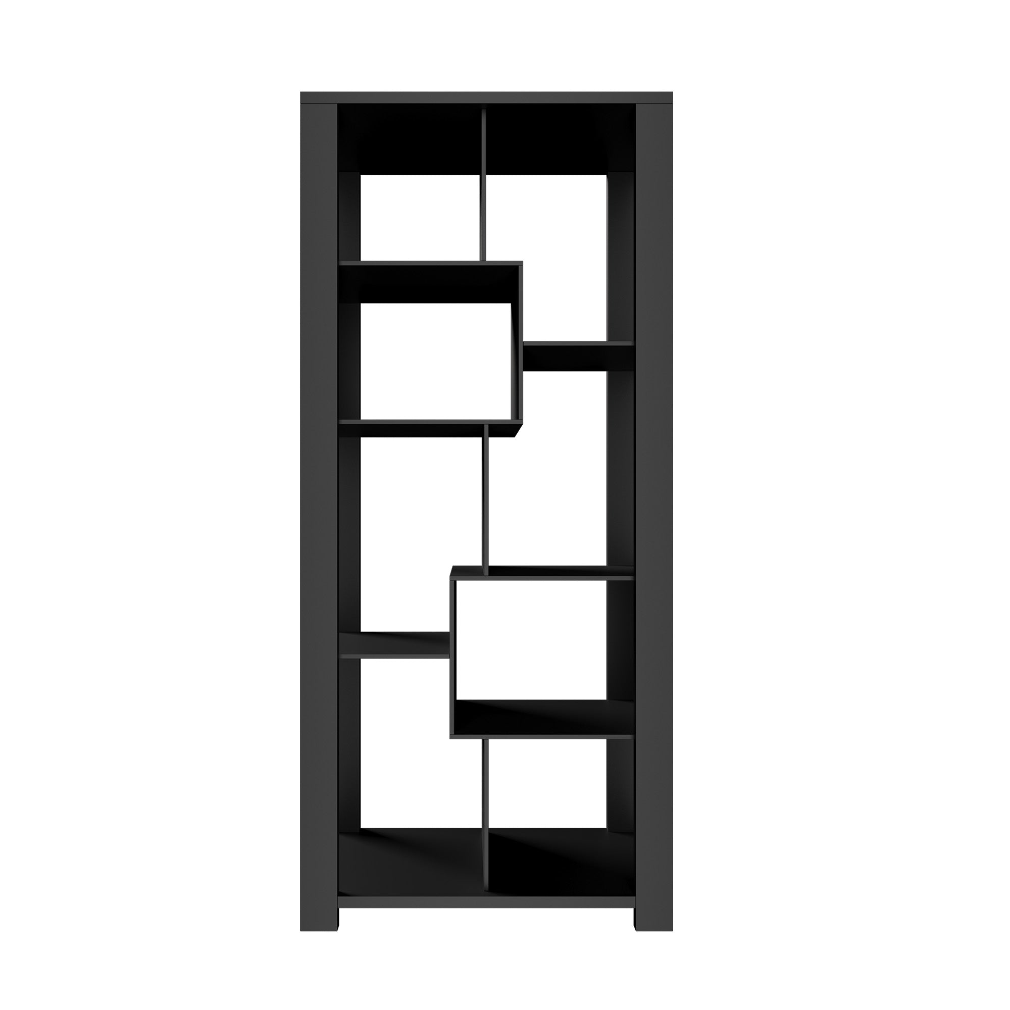 Oikiture Bookshelf Display Shelf Storage Cabinet Stand Organiser Bookcase Black - Sunyee