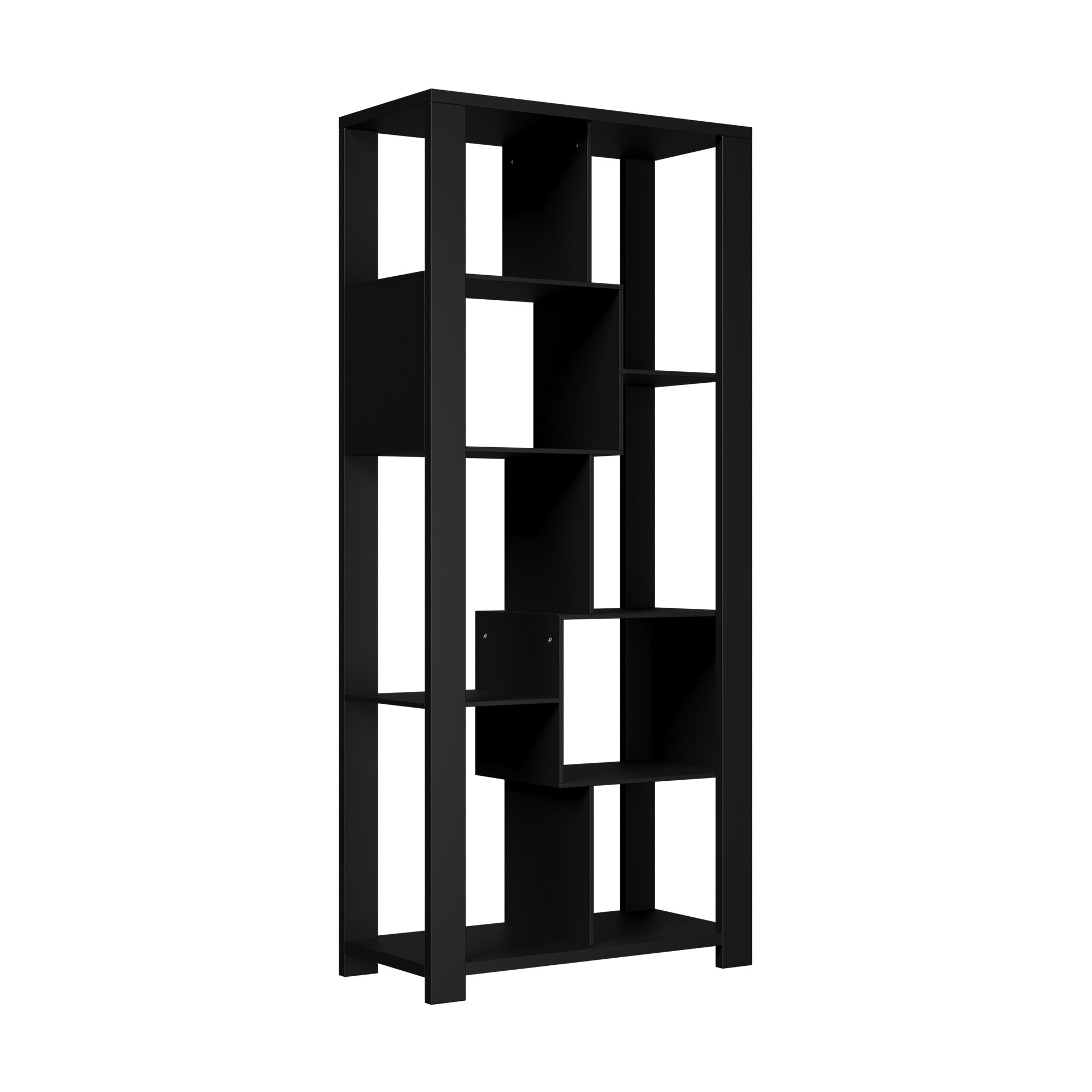 Oikiture Bookshelf Display Shelf Storage Cabinet Stand Organiser Bookcase Black - Sunyee
