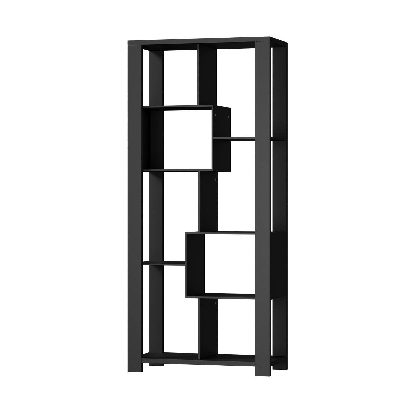 Oikiture Bookshelf Display Shelf Storage Cabinet Stand Organiser Bookcase Black - Sunyee