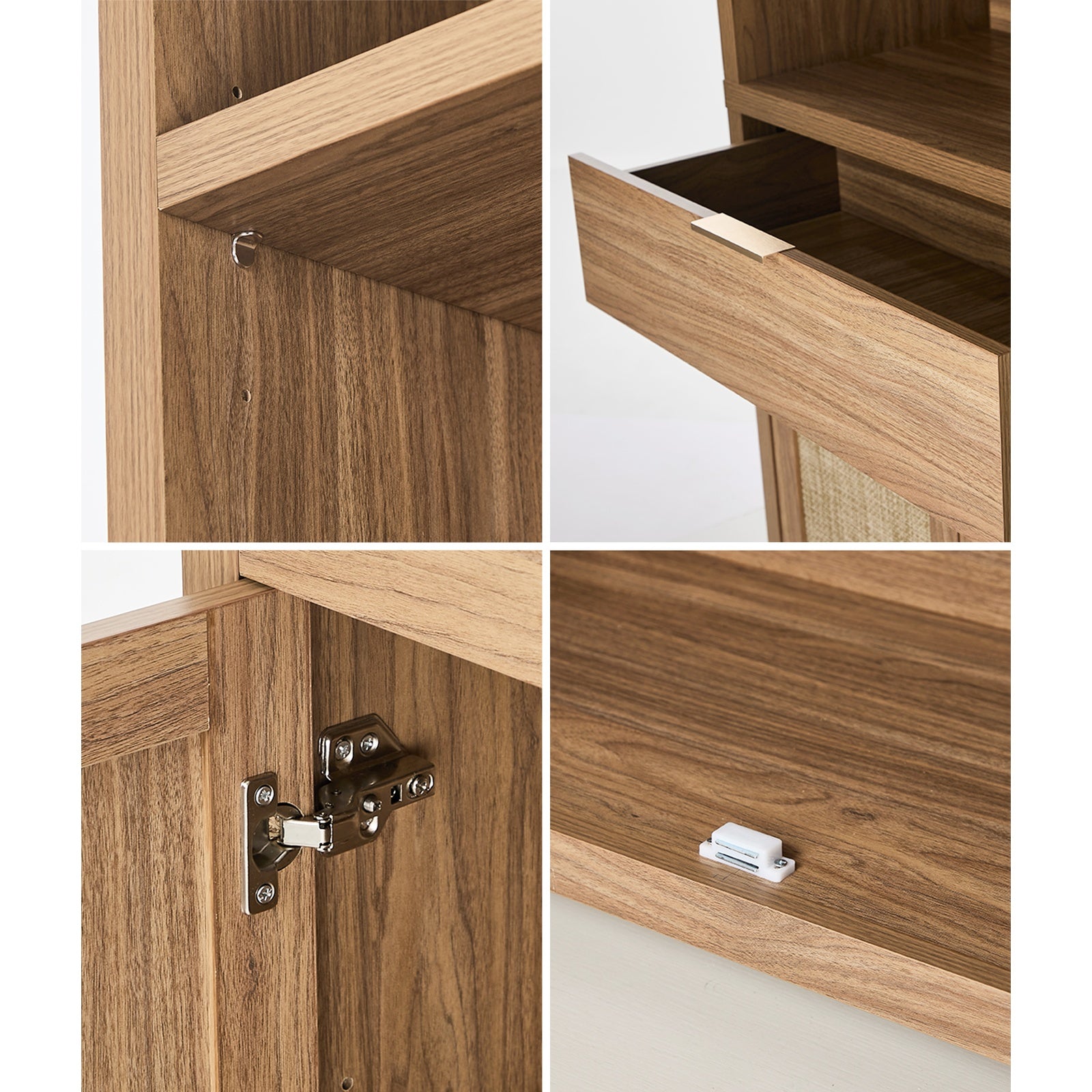 Oikiture Display Shelf Bookshelf Bookcase Adjustable Storage Cabinet 5 Tier - Sunyee