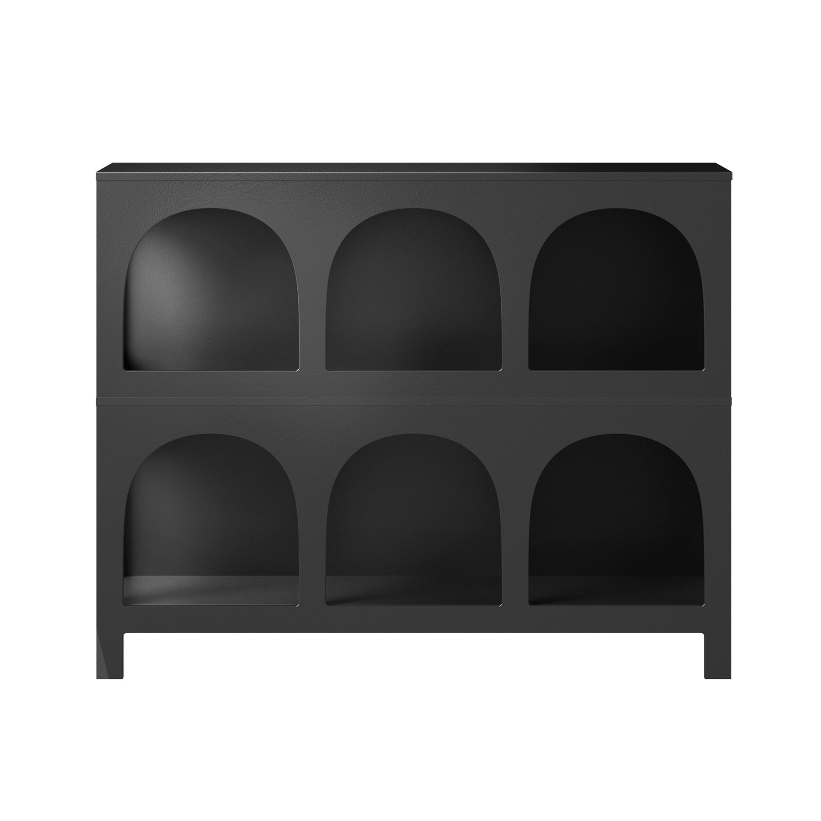 Oikiture Display Shelf Storage Stand Shelving Unit Bookcase Bookshelf Black
