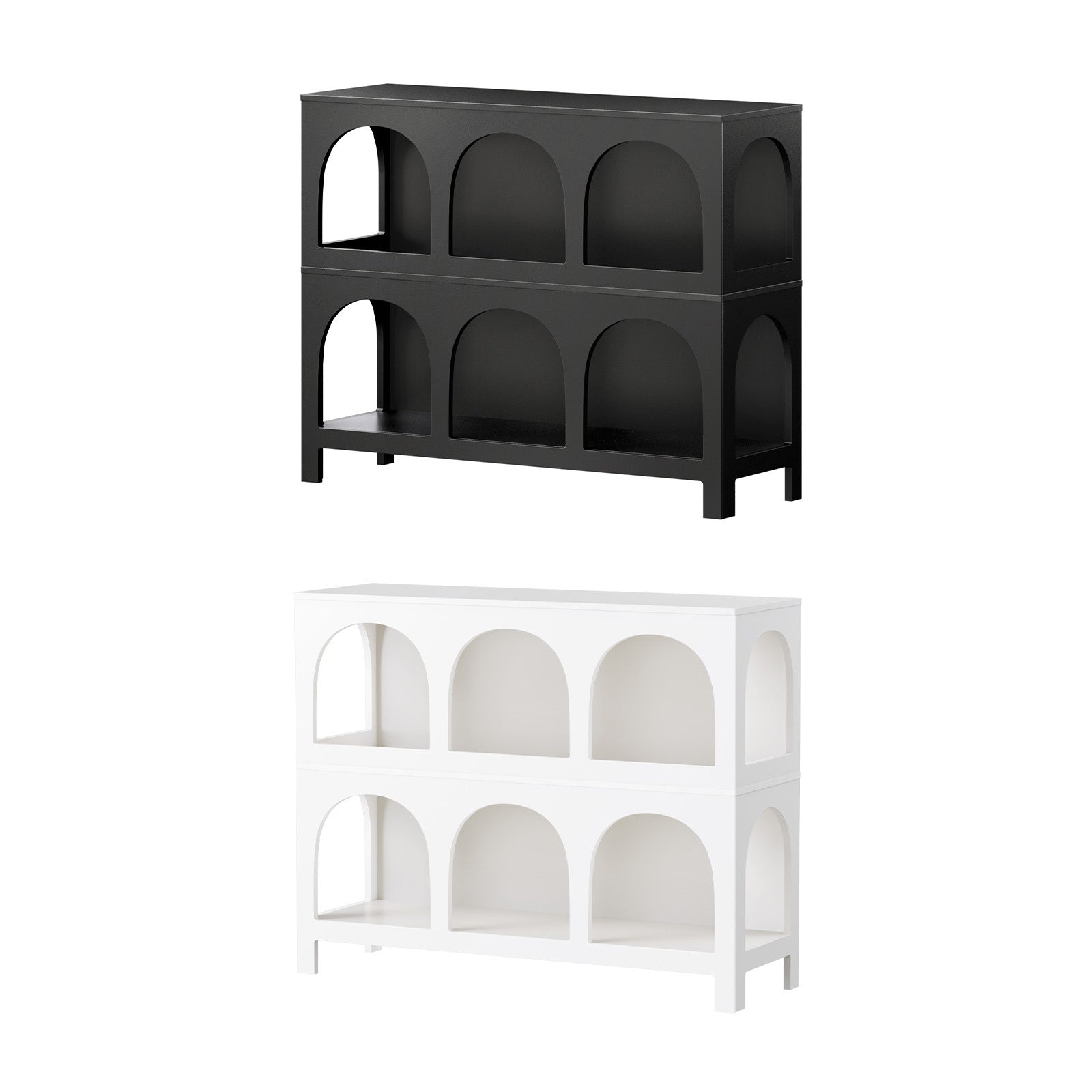 Oikiture Shelving Unit Display Shelf Storage Stand Bookcase Bookshelf - Sunyee